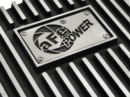 aFe Transmission Pan, Black w/ Machined Fins: Ford F-150 Trucks 09-16 (6R8 46-70172 Photo - Unmounted