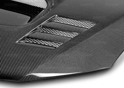Seibon Carbon Fiber Hood For 2008-2014 Subaru WRX/STi HD0809SBIMP-CWII Photo - Primary