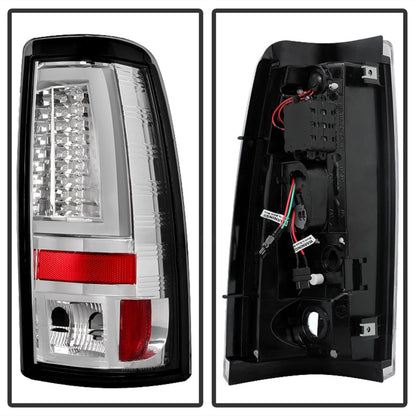Spyder Chevy Silverado 1500/2500 03-06 Version 2 LED Tail Lights - Chrome ALT-YD-CS03V2-LED-C 5081902 5081902 Photo - Unmounted