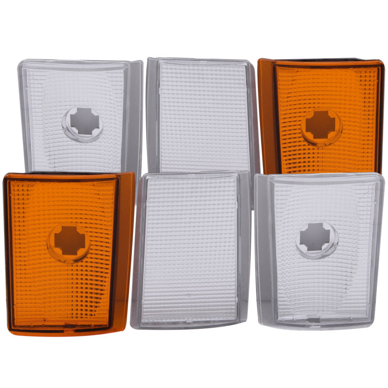 Anzo Corner Lights 1988-1993 Chevrolet C1500 Euro Corner Lights 4 Crystal C 521032 Photo - Primary