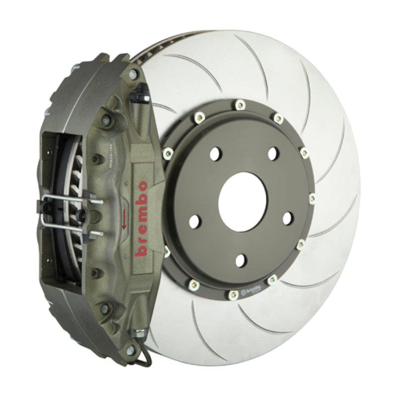 Brembo 08-15 Lancer Evo X PISTA Front Race BBK 4 Piston Cast 2pc 328 x35x6 4a 2pc Rotor T5-Clear HA 3K2.6009A 3K2.6009A Photo - Primary