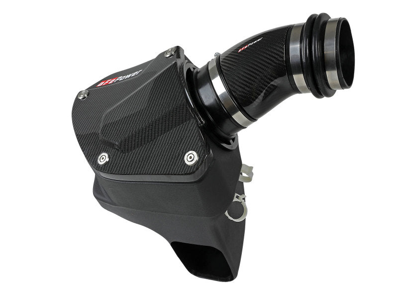 aFe Black Series Stage-2 Carbon Fiber Cold Air Intake System w/ Pro DRY S Media - 18-19 BMW M5 (F90) 58-10005D 58-10005D Photo - Unmounted