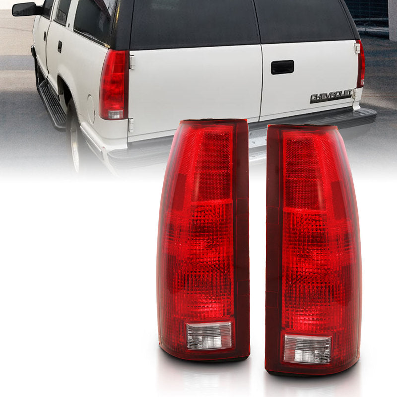 ANZO 1988-1999 Chevy C1500 Taillight Red/Clear Lens w/ Circuit Boardá(OE Replacement) 311300 311300 Photo - Primary