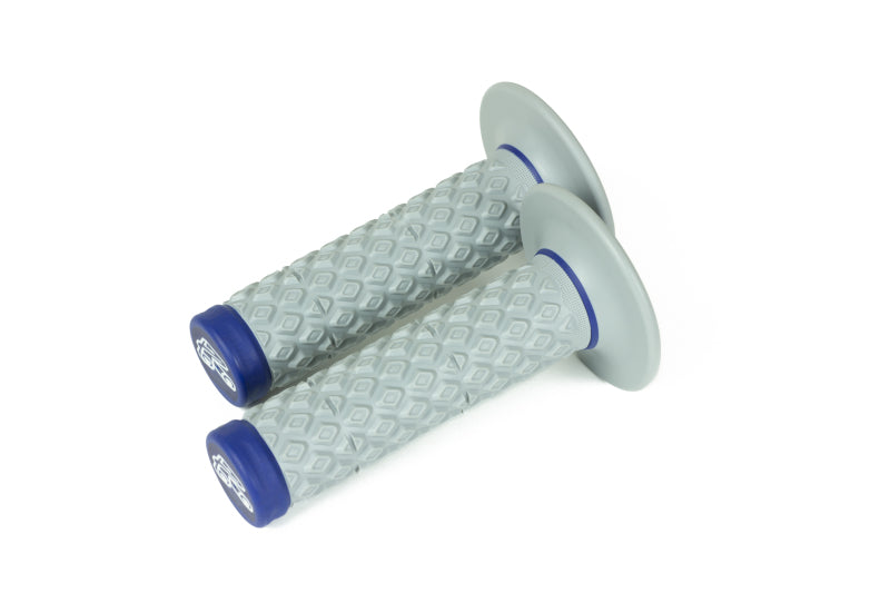 Renthal Soft/Firm MX Dual Compound Grips Tapered 1/2 Waffle - Gray/Blue G206 G206 User 1