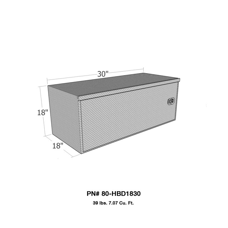 Westin/Brute HD Under Body 18in x 30in Swing Door - Aluminum 80-HBD1830 80-HBD1830 Photo - Primary