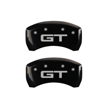 MGP Rear set 2 Caliper Covers Engraved Rear 2015/GT Black finish silver ch 10203R2MGBK 10203R2MGBK Photo - Primary