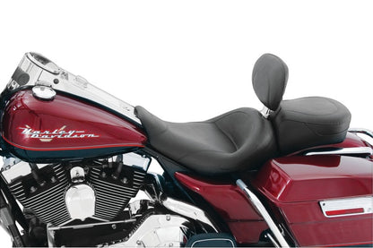 Mustang Motorcycle Mustang 97-07 Harley Rd King, 06-07 Str Glide, 00-05 Eagle Std Solo Seat W/Driver Backrest - Black 79100 79100 Photo - Primary