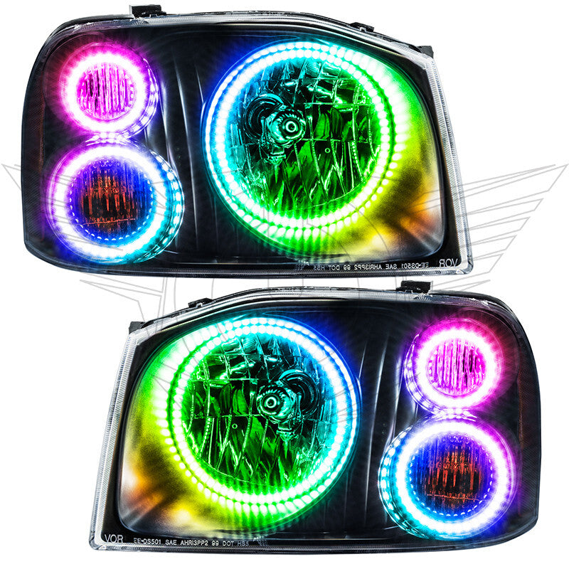 ORACLE Lighting Oracle Nissan Frontier 01-04 Halo Kit - Triple - ColorSHIFT w/ Simple Controller 3564-504 3564-504 Photo - Close Up
