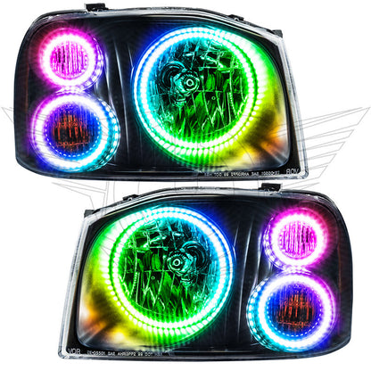 ORACLE Lighting Oracle Nissan Frontier 01-04 Halo Kit - Triple - ColorSHIFT w/ Simple Controller 3564-504 3564-504 Photo - Close Up