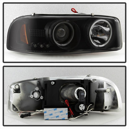 Spyder GMC Sierra 1500/2500 99-06 Projector Headlights CCFL Halo LED Blk Smke PRO-YD-CDE00-CCFL-BSM 5078704 5078704 Photo - Unmounted