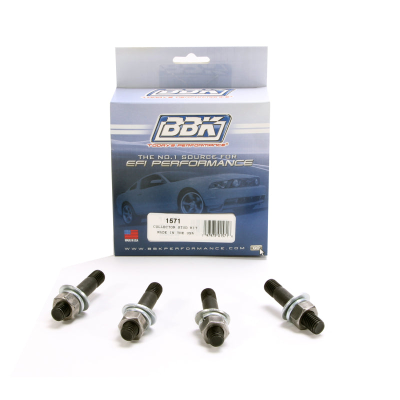 BBK Performance Exhaust Header Collector Stud Kit (4 Pcs+Washers & Nuts) 1571 Photo - Primary