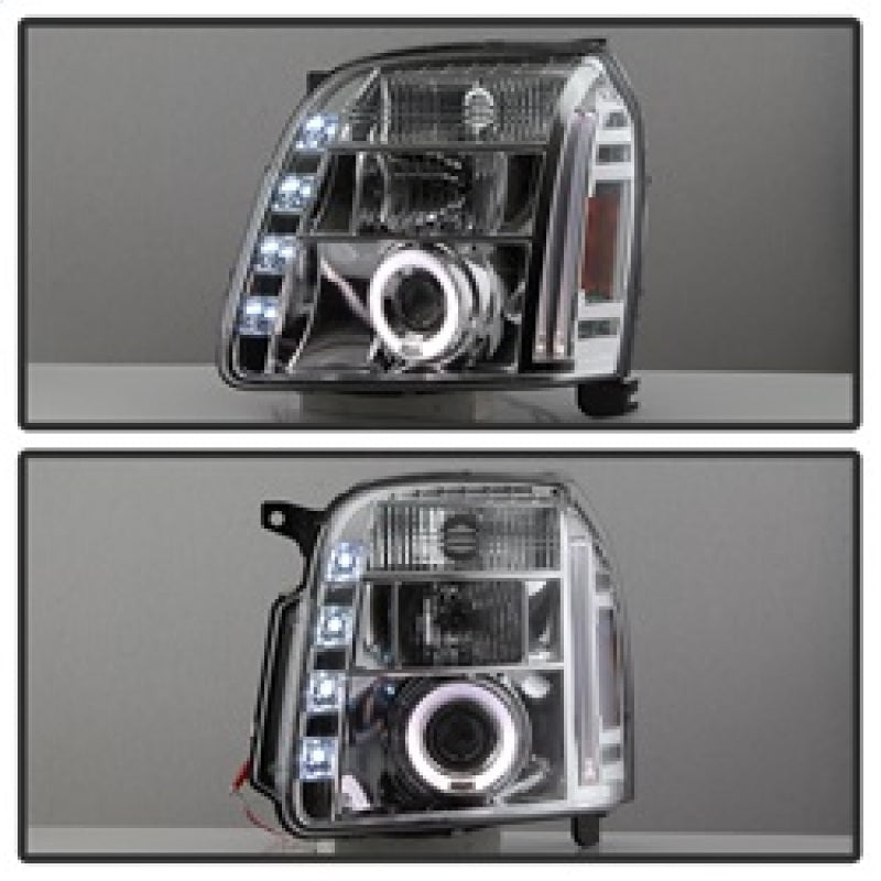 Spyder GMC Yukon 07-14/GMC Yukon XL 07-14 Projector Headlights LED Halo LED Chrome PRO-YD-GY07-HL-C 5029324 5029324 Photo - Unmounted