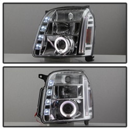 Spyder GMC Yukon 07-14/GMC Yukon XL 07-14 Projector Headlights LED Halo LED Chrome PRO-YD-GY07-HL-C 5029324 5029324 Photo - Unmounted