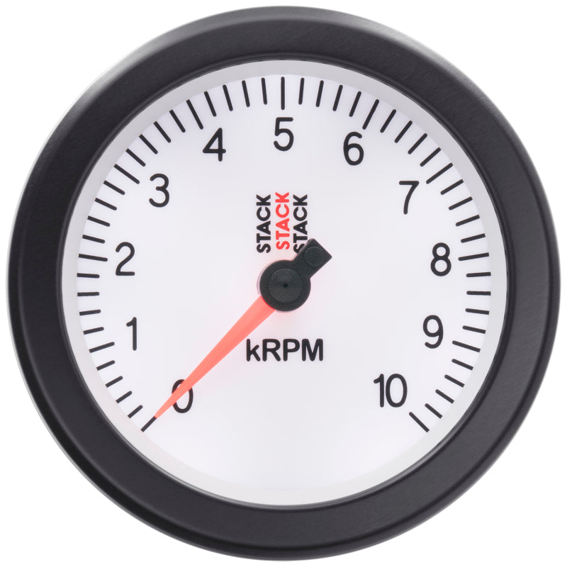 Autometer Stack Sport 88mm 0-10K RPM Tachometer - White ST100-010W ST100-010W User 4