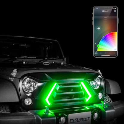 XKGLOW XK Glow JK Wrangler XKCHROME LED Grill Kit XK-GRILL-JK1 XK-GRILL-JK1 User 1