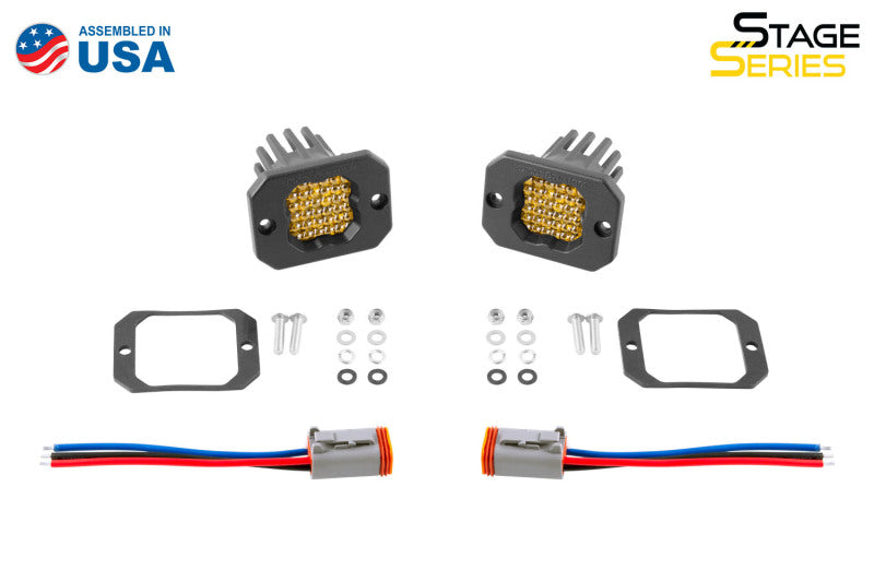 Diode Dynamics Stage Series C1 LED Pod Sport - Yellow Flood Flush ABL (Pair) DD6473P DD6473P User 4