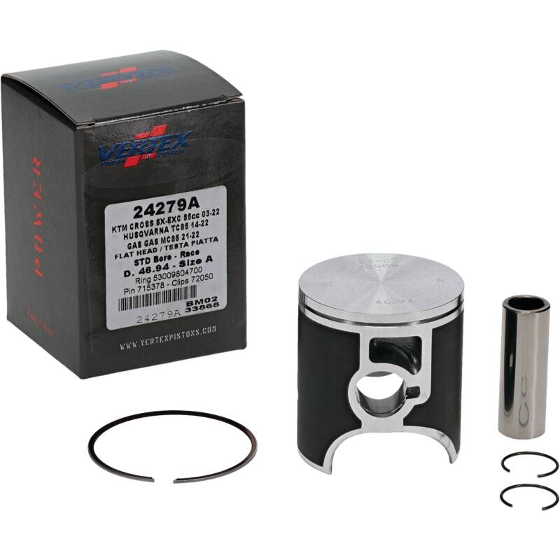 Vertex Pistons Vertex Piston 09-24 KTM 85 SX 85cc Cast Race Piston Kit 24279A 24279A Photo - Primary