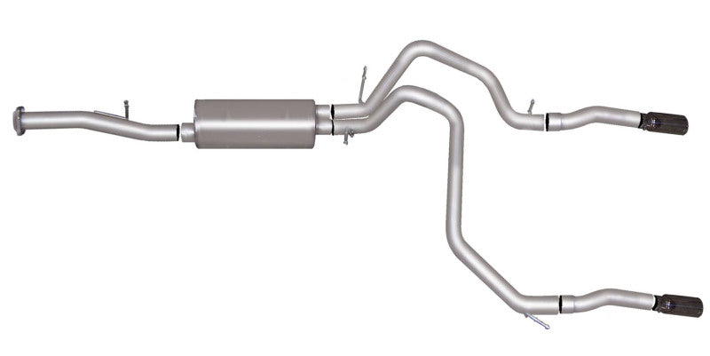 Gibson 15-17 Chevrolet Suburban 1500 LS 5.3L 2.25in Cat-Back Dual Split Exhaust - Black Elite 65686B 65686B Photo - Primary