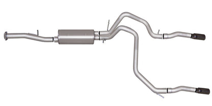 Gibson 15-17 Chevrolet Suburban 1500 LS 5.3L 2.25in Cat-Back Dual Split Exhaust - Black Elite 65686B 65686B Photo - Primary