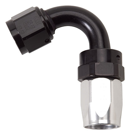 Russell Hose End #12 An Swivel 120 Degree Tight Radius Clr/Black Anodized 613433 Photo - Primary