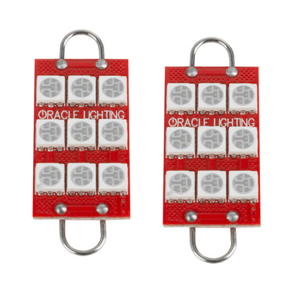 ORACLE Lighting Oracle 44MM 6 LED 3 Chip - Loop Festoon Bulbs (Pair) - Red 5209-003 5209-003 Photo - Close Up