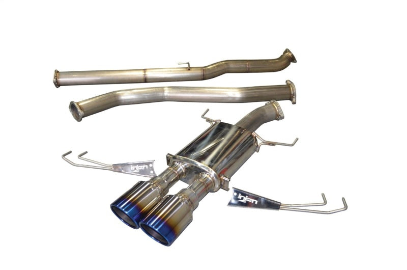 Injen 17-19 Honda Civic Type-R 3in SS Cat-Back Exhaust w/ Dual Burnt Titanium Tips SES1582TT SES1582TT Photo - Unmounted