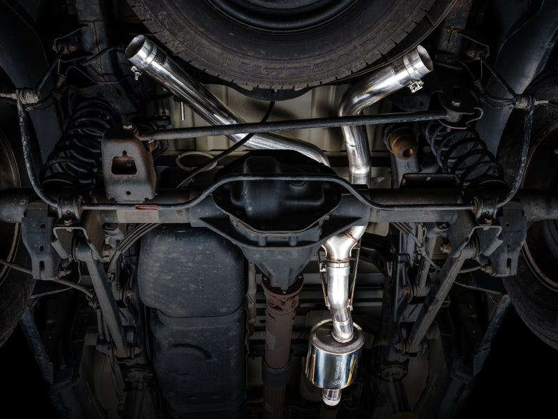 AWE Tuning 09-18 RAM 1500 5.7L (w/o Cutout) 0FG Dual Rear Exit Cat-Back Exhaust - Chrome Silver Tips 3015-32101 3015-32101 Photo - Mounted