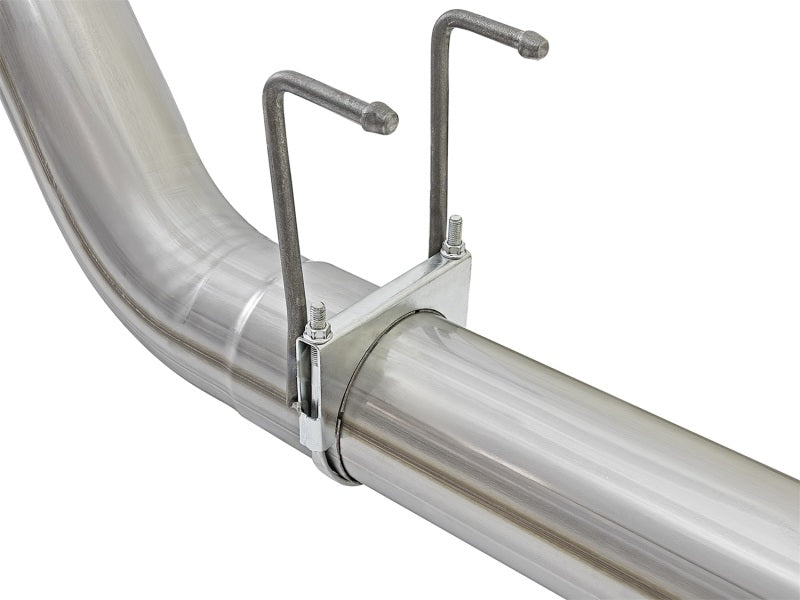 aFe ATLAS 5in DPF-Back Aluminized Steel Exhaust System w/Polished Tip - Fo 49-03090-P Photo - Unmounted
