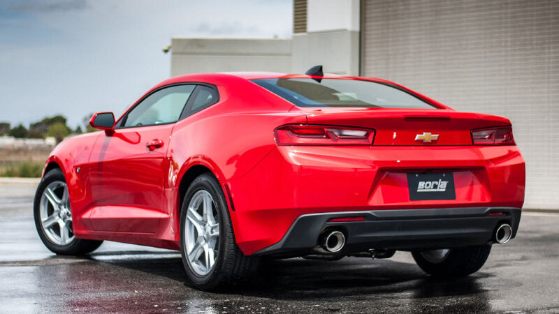 Borla 16-17 Chevy Camaro 3.6L V6 Single Split Rear Exit ATAK Axle-Back Exhaust 11929 11929 Photo - lifestyle view