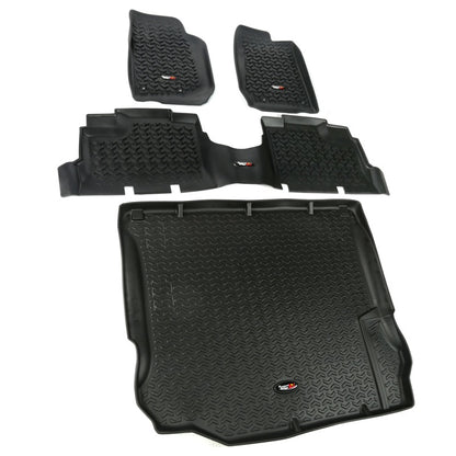 Rugged Ridge All Terrain Floor Liner Set,Black;11-18 Jeep Wrangler JK,4 Door 12988.04 Photo - Primary