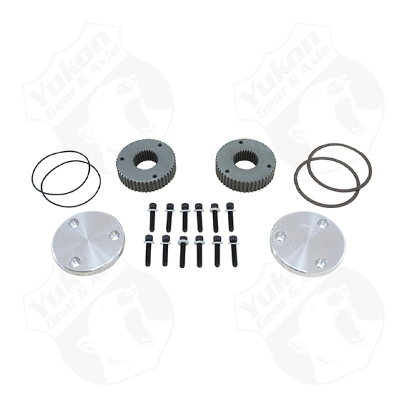 Yukon Gear & Axle Yukon Gear Hardcore Drive Flange Kit For Dana 44 / 30 Spline Outer Stubs. Non-Engraved Caps YHC50002 YHC50002 Photo - Primary