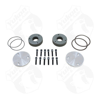 Yukon Gear & Axle Yukon Gear Hardcore Drive Flange Kit For Dana 44 / 30 Spline Outer Stubs. Non-Engraved Caps YHC50002 YHC50002 Photo - Primary