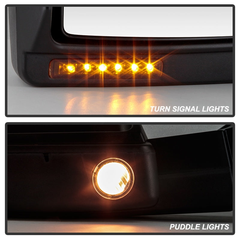 SPYDER Xtune Ford F150 07-14 Power Heated Amber LED Signal Telescoping Mirror Left MIR-FF15007S-PWH-AM-L 9935381 9935381 Photo - Unmounted