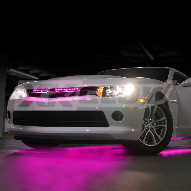 XKGLOW XK Glow Strip Single Color Underglow LED Accent Light Car/Truck Kit Pink - 8x24In Tube Car + 4x8In XK041005-P XK041005-P User 1