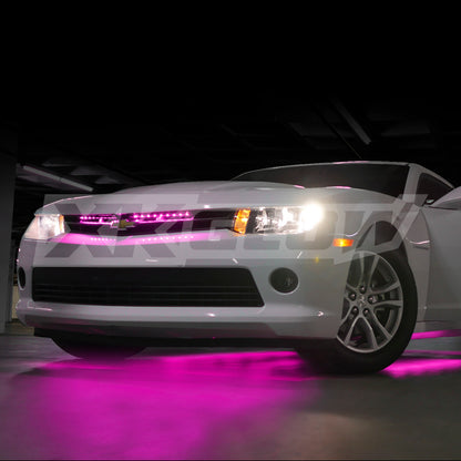 XKGLOW XK Glow Strip Single Color Underglow LED Accent Light Car/Truck Kit Pink - 8x24In Tube Car + 4x8In XK041005-P XK041005-P User 1