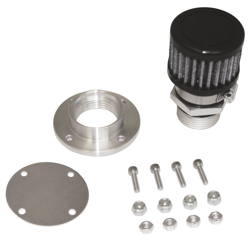 Moroso Non-Weld Valve Cover Breather Kit - Black Finish 68855 68855 Photo - Primary