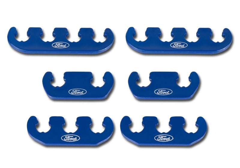 Ford Racing Wire Dividers 4 to 3 to 2 - Blue w/ White Ford Logo 302-637