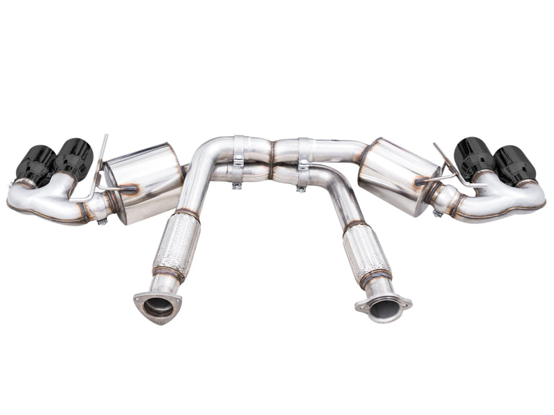 AWE Tuning 2020 Chevrolet Corvette (C8) Touring Edition Exhaust - Quad Diamond Black Tips 3015-43159 3015-43159 Photo - out of package