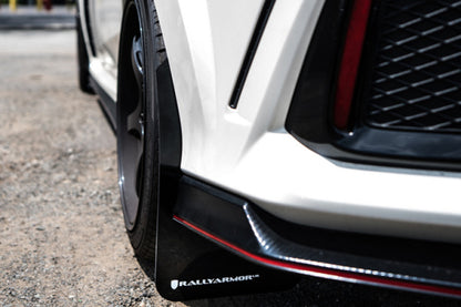 Rally Armor  17-18 Honda Civic Type R (Type R Only) UR White Mud Flap MF47-UR-WH/RD User 3