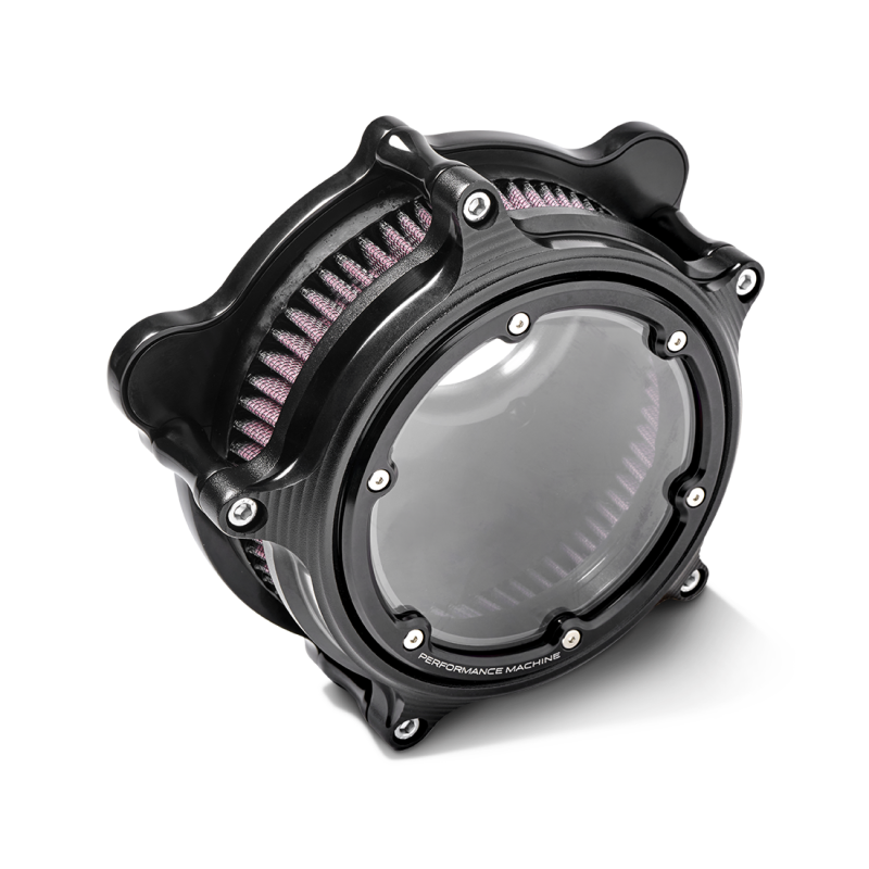 Performance Machine Vision Air Cleaner (W/ Bezel) - Black Ops 0206-2158-SMB 0206-2158-SMB Photo - Primary