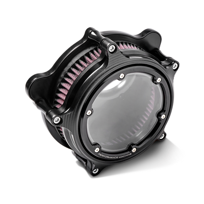 Performance Machine Vision Air Cleaner (W/ Bezel) - Black Ops 0206-2158-SMB 0206-2158-SMB Photo - Primary