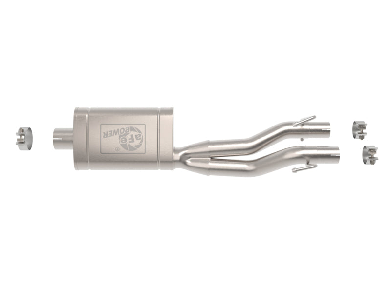 aFe Apollo GT Series 409 Stainless Steel Muffler Upgrade Pipe 09-19 Ram 1500 (Dual Exhaust) V8-5.7L 49C42072 49C42072 Photo - Unmounted