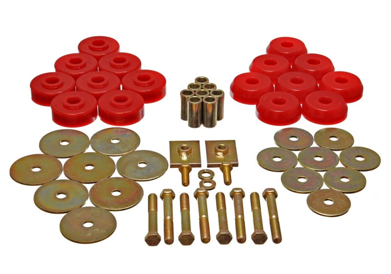 Energy Suspension Body Mount Set Red Chevrolet Bel Air All 1959-1964 3.4166R Photo - Primary