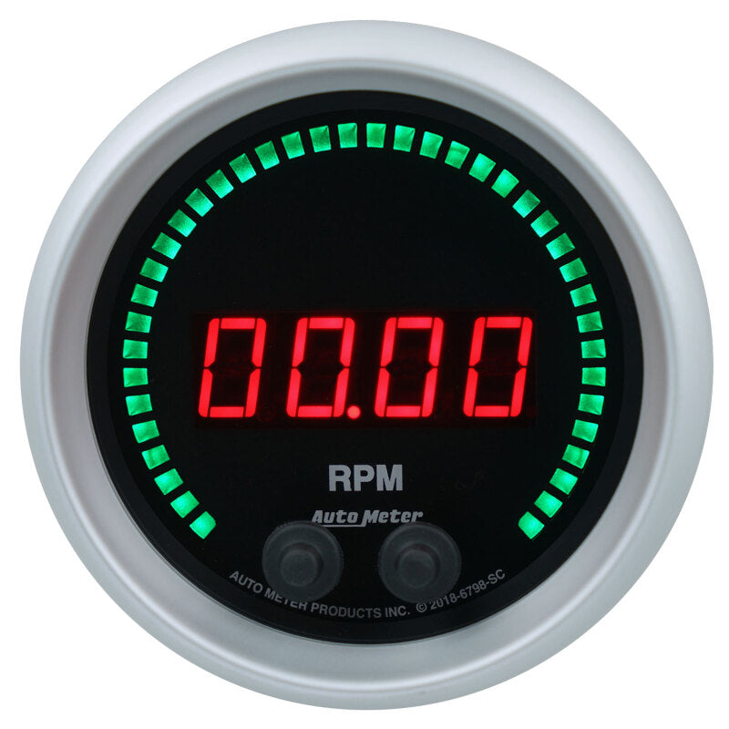 Autometer 85.7mm Black 0-16K RPM Tachometer Sport-Comp Elite Digital Gauge 6798-SC 6798-SC User 1