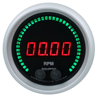 Autometer 85.7mm Black 0-16K RPM Tachometer Sport-Comp Elite Digital Gauge 6798-SC 6798-SC User 1