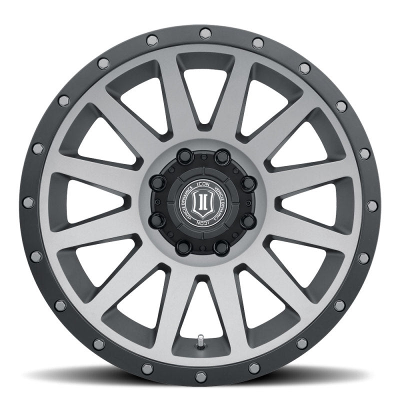ICON Compression 20x10 8x6.5 -19mm Offset 4.75in BS 121.4mm Bore Titanium Wheel 2020108047TT 2020108047TT Photo - Close Up
