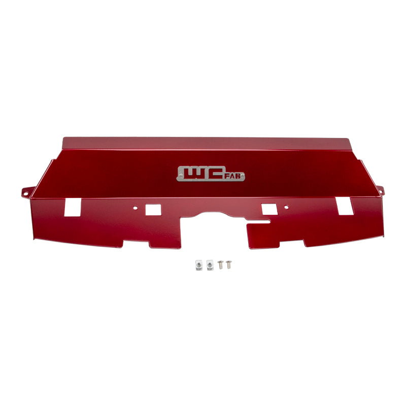 Wehrli 13-18 Cummins Fabricated Aluminum Radiator Cover - WCFab Red WCF100546-RED