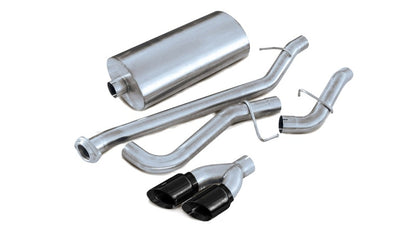 Corsa 02-06 Chevrolet Tahoe 5.3L V8 3in Cat-Back Single Side w Twin 4in Black Pro-Series Tips 14232BLK 14232BLK Photo - Primary