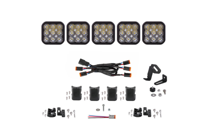 Diode Dynamics SS5 Sport Universal CrossLink 5-Pod Lightbar - White Driving DD7208 DD7208 Photo - Primary