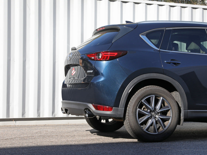aFe Takeda 17-21 Mazda CX-5 2.5L (t) 2.5in. SS Axle-Back Exhaust System w/Black Tips 49-37021-B 49-37021-B Photo - Mounted